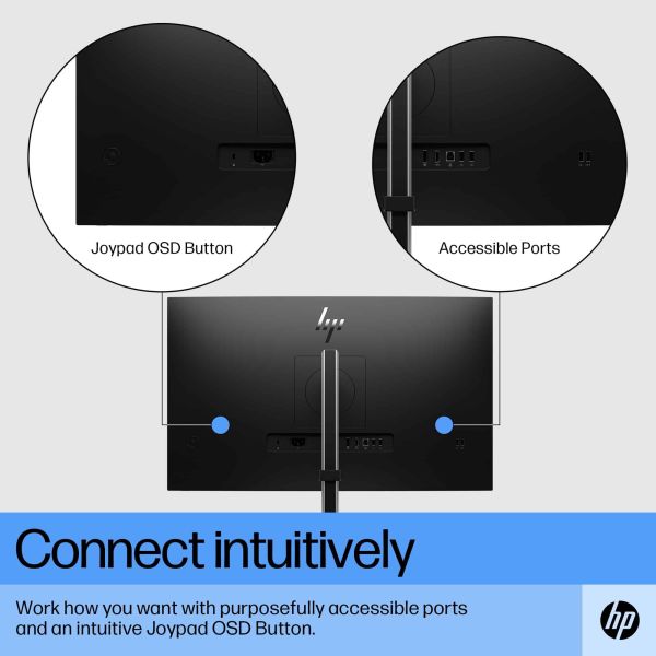 HP E27 G5 68,6 cm (27") 1920 x 1080 Pixels Full HD LED Zwart (6N4E2AA#ABB)