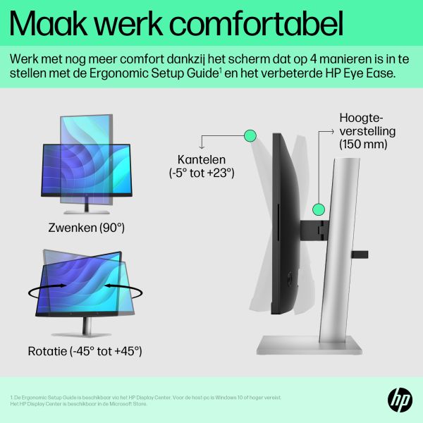 HP E-Series E22 G5 FHD-monitor (6N4E8AA#ABB) HP E-Series E22 G5 FHD-monitor (6N4E8AA#ABB)