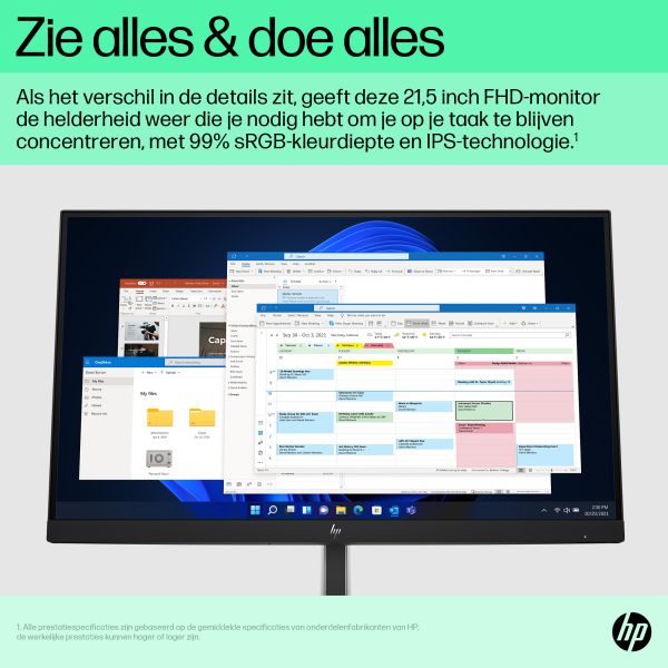 HP E-Series E22 G5 FHD-monitor (6N4E8AA#ABB) HP E-Series E22 G5 FHD-monitor (6N4E8AA#ABB)