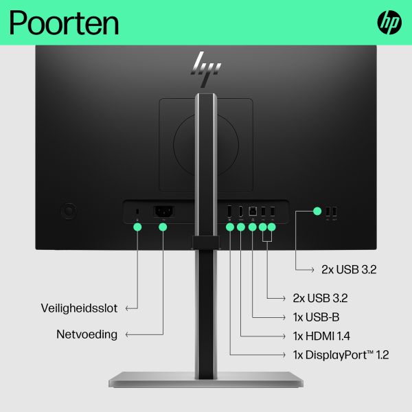 HP E-Series E22 G5 FHD-monitor (6N4E8AA#ABB)