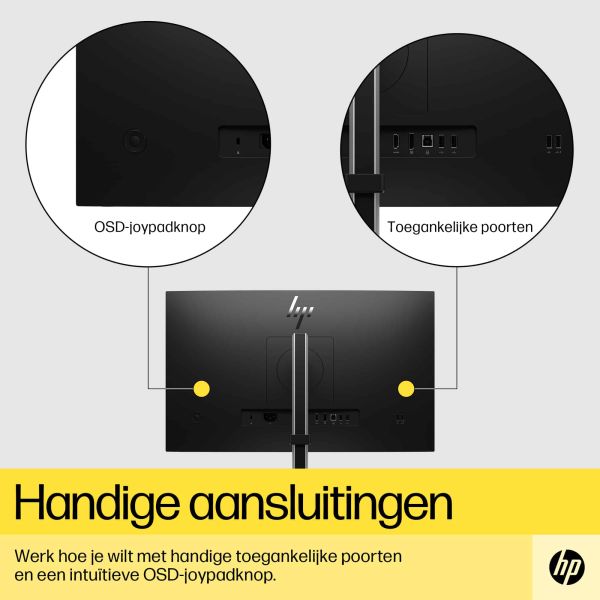 HP E24q G5 60,5 cm (23.8") 2560 x 1440 Pixels Quad HD LED Zwart (6N4F1AA#ABB)