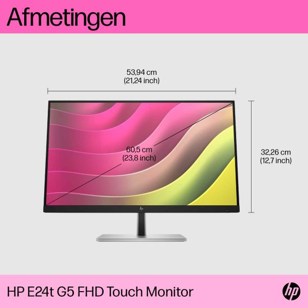 HP E24t G5 FHD Touch Monitor (6N6E6AA#ABB) 14/16 HP E24t G5 FHD Touch Monitor (6N6E6AA#ABB)
