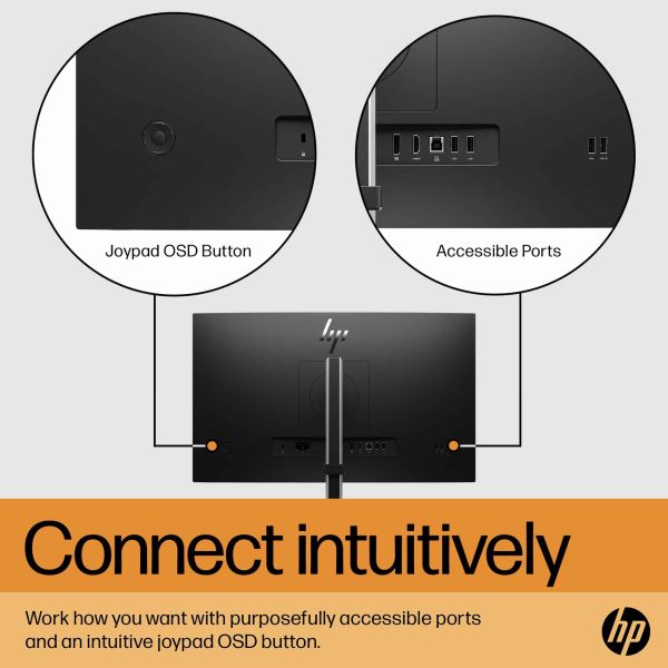 HP E-Series E24 G5 60,5 cm (23.8") 1920 x 1080 Pixels Full HD LED Zilver, Zwart (6N6E9AA#ABB)