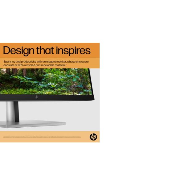 HP E-Series E24 G5 60,5 cm (23.8") 1920 x 1080 Pixels Full HD LED Zilver, Zwart (6N6E9AA#ABB)