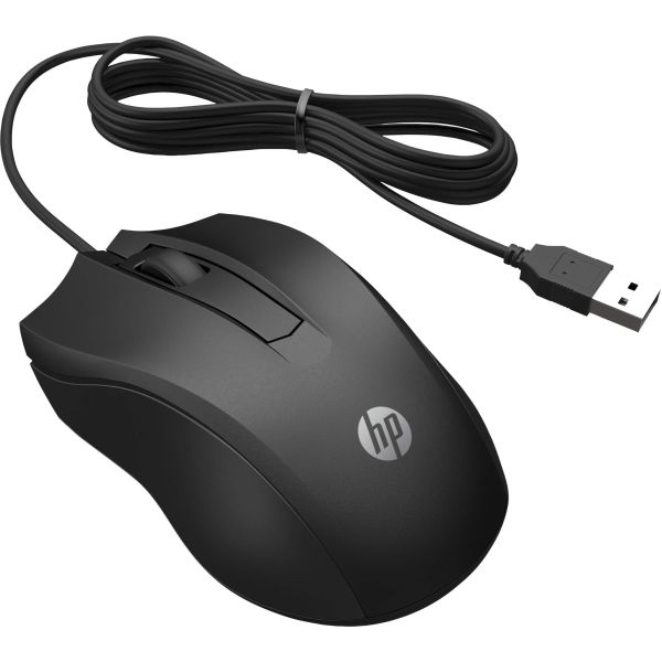 HP 100 muis met kabel (6VY96AA#ABB)