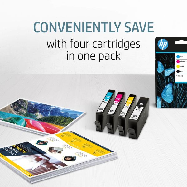 HP 953 4-pack originele inktcartridges, cyaan/magenta/geel (6ZC69AE)