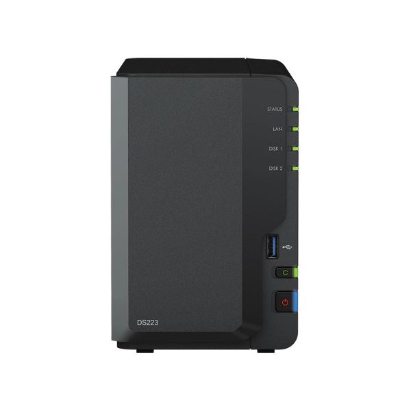 Synology DS223 2Bay 8TB NAS met 2x 4TB Synology HAT3300-4T HDD (DS223-24SYN)