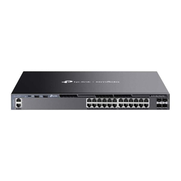 TP-Link Omada SG6428X netwerk-switch Managed L3 Gigabit Ethernet (10/100/1000) 1U Zwart (SG6428X) TP-Link Omada SG6428X netwerk-switch Managed L3 Gigabit Ethernet (10/100/1000) 1U Zwart (SG6428X)