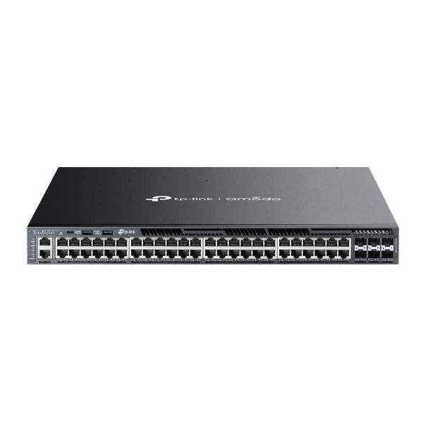 TP-Link Omada SG6654XHP netwerk-switch Managed L3 Gigabit Ethernet (10/100/1000) Power over Ethernet (PoE) 1U Zwart (SG6654XHP) TP-Link Omada SG6654XHP netwerk-switch Managed L3 Gigabit Ethernet (10/100/1000) Power over Ethernet (PoE) 1U Zwart (SG6654XHP)