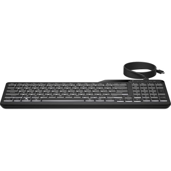 HP 400 backlit toetsenbord met kabel (7N7C2AA#ABB)