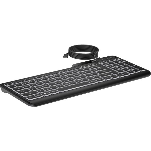 HP 400 backlit toetsenbord met kabel (7N7C2AA#ABB)