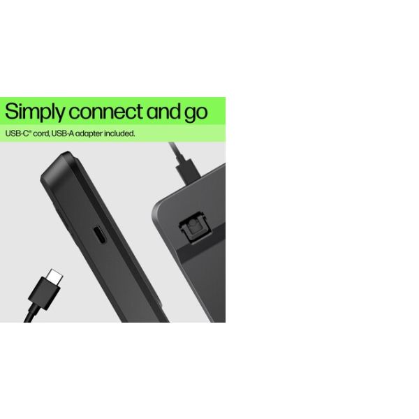 HP 400 backlit toetsenbord met kabel (7N7C2AA#ABB)