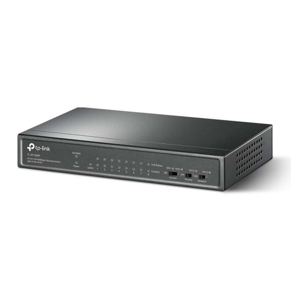TP-Link TL-SF1009P netwerk-switch Unmanaged Fast Ethernet (10/100) Power over Ethernet (PoE) Zwart (SF1009P)
