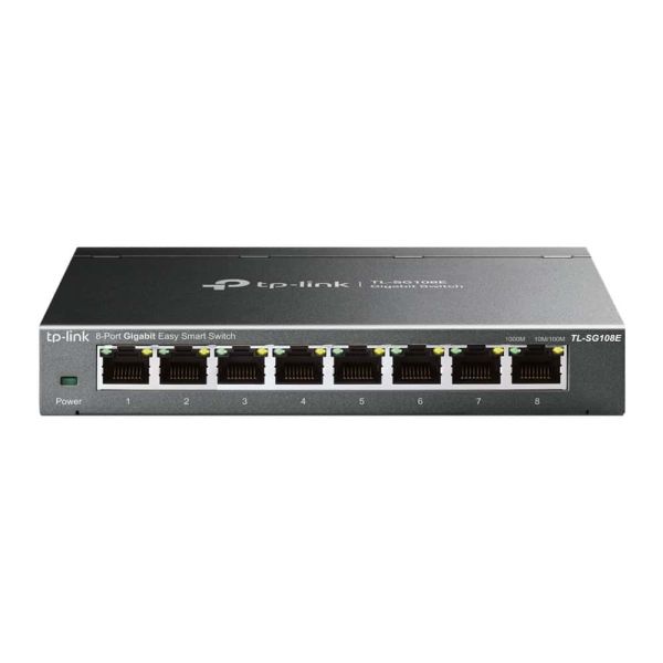 TP-Link TL-SG108E Managed L2 Gigabit Ethernet (10/100/1000) Zwart (SG108E)