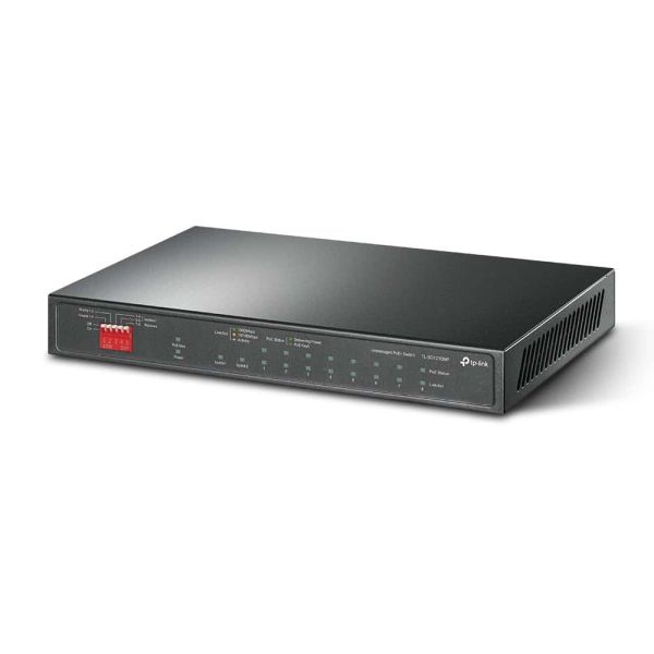 TP-Link TL-SG1210MP netwerk-switch Unmanaged Gigabit Ethernet (10/100/1000) Power over Ethernet (PoE) Zwart (SG1210MP)