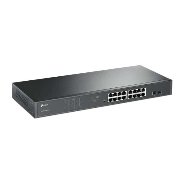 TP-Link TL-SG1218MPE Managed L2 Gigabit Ethernet (10/100/1000) Power over Ethernet (PoE) 1U Zwart (SG1218MPE)