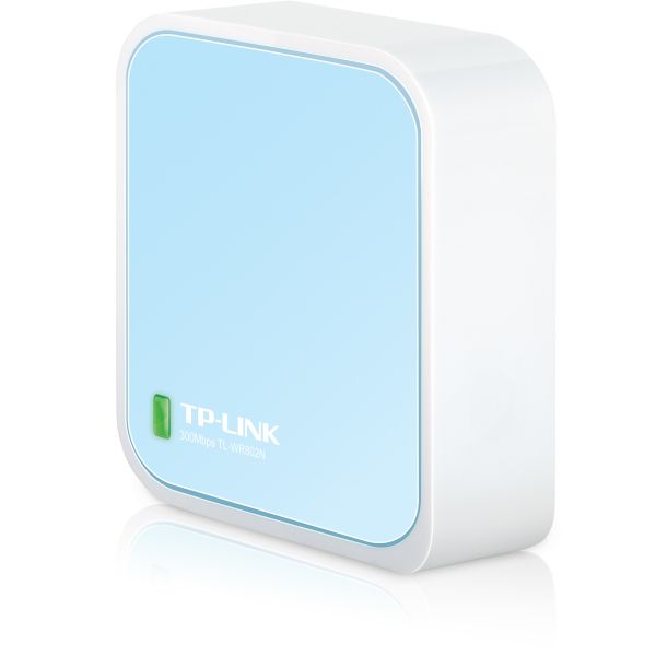 TP-Link TL-WR802N draadloze router Fast Ethernet Single-band (2.4 GHz) Blauw, Wit (WR802N)