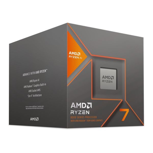 AMD RYZEN 7 8700G 5.10GHz 8-Core Socket AM5 Processor with Radeon Graphics (100-100001236BOX)