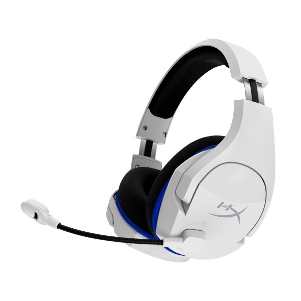 HyperX Cloud Stinger Core - draadloze gamingheadset (wit-blauw) - PS5-PS4 (4P5J1AA)