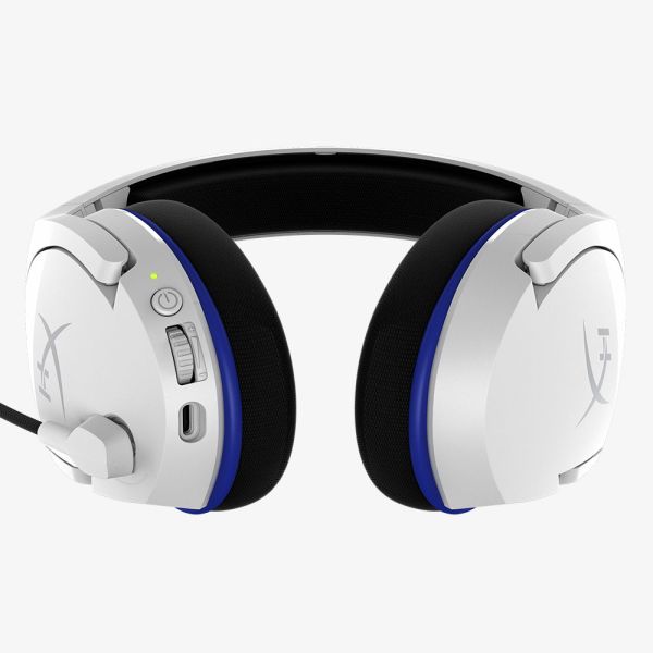 HyperX Cloud Stinger Core - draadloze gamingheadset (wit-blauw) - PS5-PS4 (4P5J1AA)