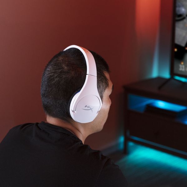 HyperX Cloud Stinger Core - draadloze gamingheadset (wit-blauw) - PS5-PS4 (4P5J1AA)