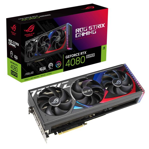 ASUS ROG -STRIX-RTX4080S-16G-GAMING NVIDIA GeForce RTX 4080 SUPER 16 GB GDDR6X (90YV0KB1-M0NA00)