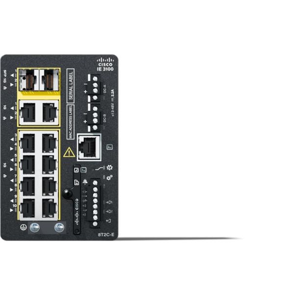 Cisco Catalyst IE-3100-8T2C-E netwerk-switch Managed L2 Gigabit Ethernet (10/100/1000) Zwart (IE-3100-8T2C-E) Cisco Catalyst IE-3100-8T2C-E netwerk-switch Managed L2 Gigabit Ethernet (10/100/1000) Zwart (IE-3100-8T2C-E)