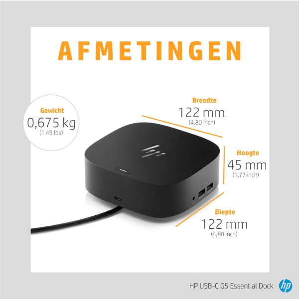 HP USB-C G5 Essential Dock (72C71AA#ABB)