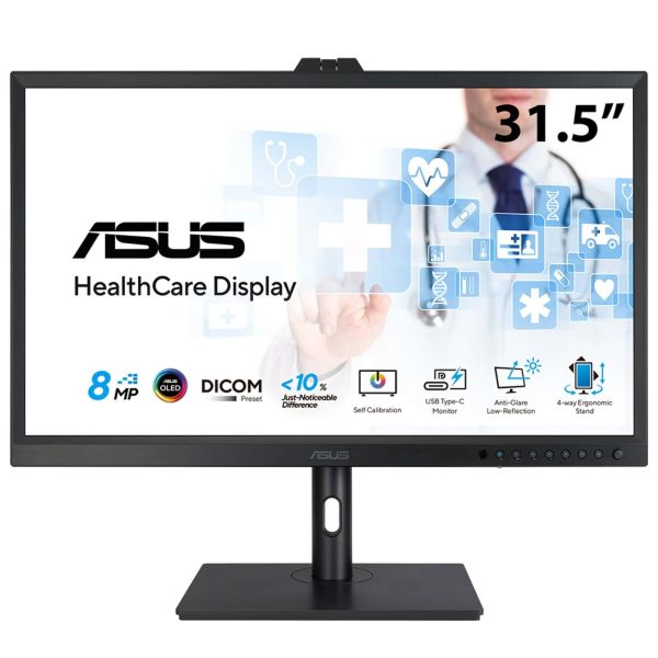 ASUS HA3281A computer monitor 80 cm (31.5") 3840 x 2160 Pixels 4K Ultra HD LCD Zwart (90LM08X0-B01I70)