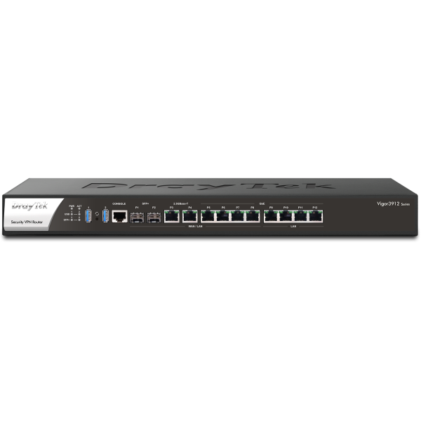 DrayTek Vigor 3912s     Hochleistungs-Multi-WAN-Router 10GbE retail (V3912S-DE-AT-CH)