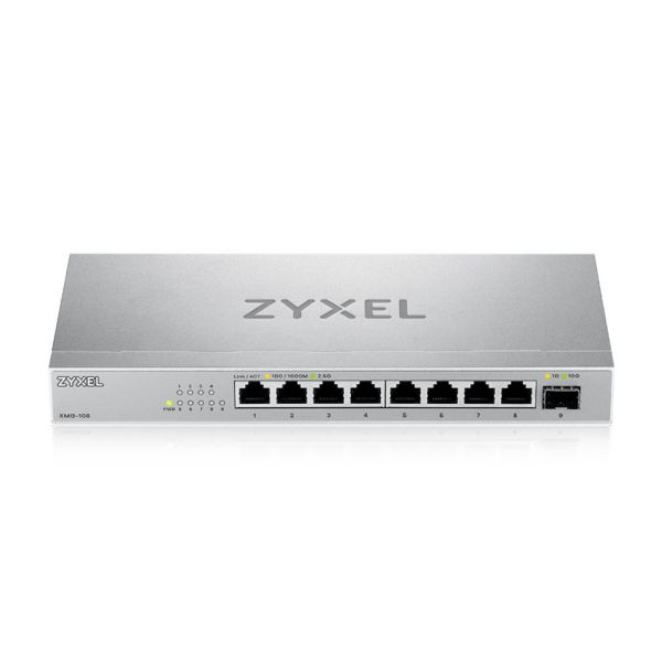 Zyxel XMG-108 Unmanaged 2.5G Ethernet (100/1000/2500) Zilver (XMG-108-ZZ0101F)