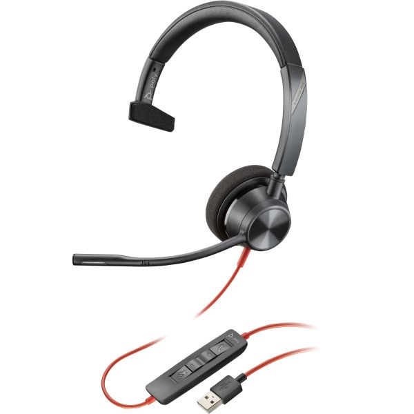POLY Blackwire 3315 Microsoft Teams Certified USB-A Headset (76J13AA)