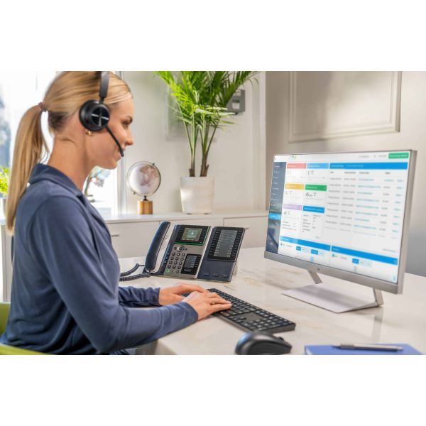 POLY Edge E400 IP-telefoon met PoE-ondersteuning (82M93AA)