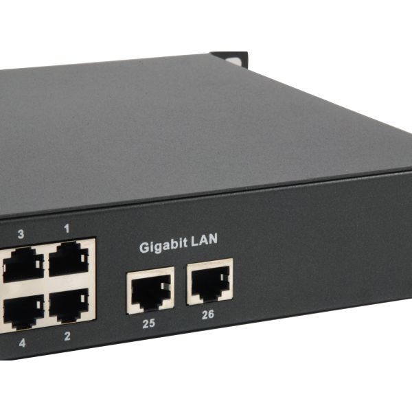 LevelOne FGP-2601W150 netwerk-switch Unmanaged Gigabit Ethernet (10/100/1000) Power over Ethernet (PoE) Zwart (FGP-2601W150)