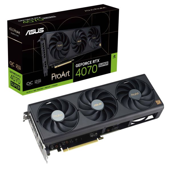 ASUS ProArt -RTX4070S-O12G NVIDIA GeForce RTX 4070 SUPER 12 GB GDDR6X (90YV0KC4-M0NA00) ASUS ProArt -RTX4070S-O12G NVIDIA GeForce RTX 4070 SUPER 12 GB GDDR6X (90YV0KC4-M0NA00)