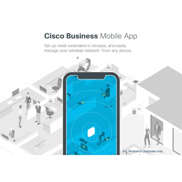 Cisco CBW145AC-E draadloos toegangspunt (WAP) Grijs Power over Ethernet (PoE) (CBW145AC-E)
