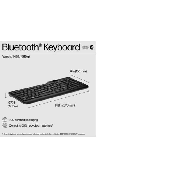 HP 460 Bluetooth-toetsenbord voor meerdere apparaten (7N7B8AA#ABB)