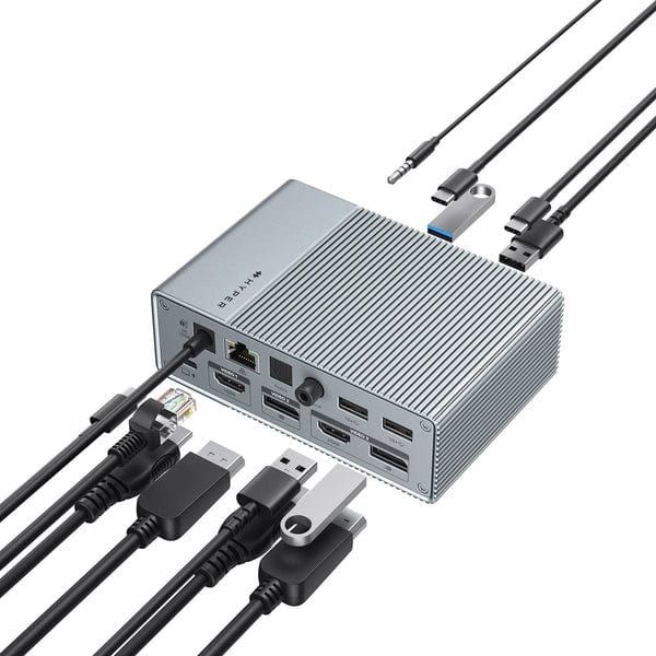 Targus HDG215-EUZ laptop dock & poortreplicator USB 3.2 Gen 2 (3.1 Gen 2) Type-C Zilver (HDG215-EU)