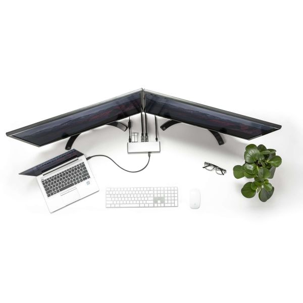 StarTech.com Thunderbolt 3 Dock - Dual 4K 60Hz Monitor TB3 Laptop Docking Station met DisplayPort, HDMI & 1080p VGA - 85W Power Delivery & Charging - 2x USB-A, Ethernet - Mac & Windows (TB3DK2DHVUE)