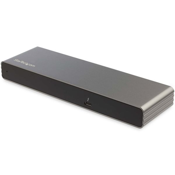 StarTech.com Thunderbolt 3 Dock - Dual 4K 60Hz Monitor TB3 Laptop Docking Station met DisplayPort, HDMI & 1080p VGA - 85W Power Delivery & Charging - 2x USB-A, Ethernet - Mac & Windows (TB3DK2DHVUE)
