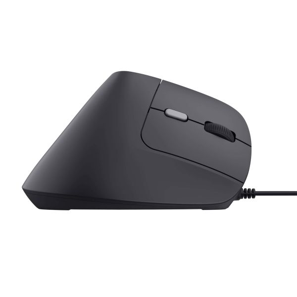 Trust Bayo II Ergonomische bedrade muis – ergonomische muis – rechtshandige muis – USB Type‑A aansluiting – Zwart (25144)