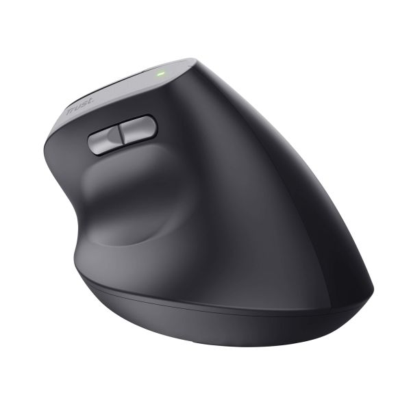 Trust Bayo II Ergonomische draadloze muis – ergonomische muis – draadloze muis – verticale muis – Zwart (25145)