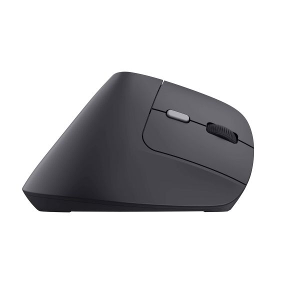 Trust Bayo II Ergonomische draadloze muis – ergonomische muis – draadloze muis – verticale muis – Zwart (25145)