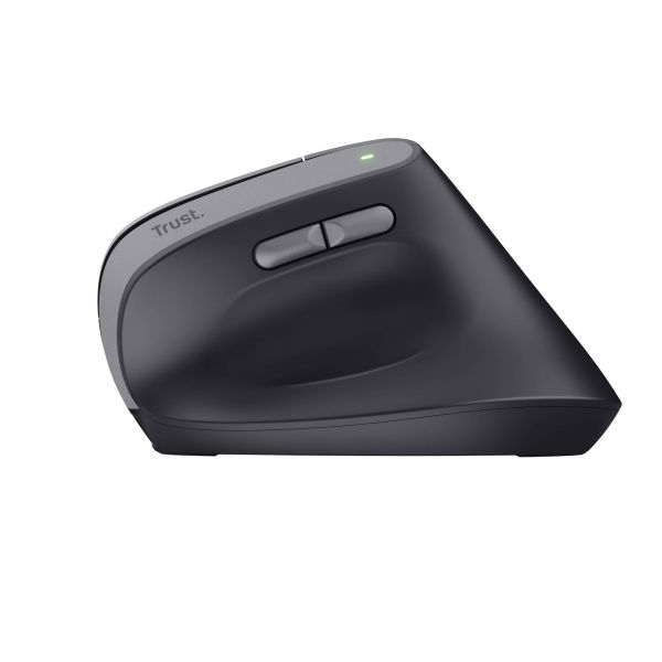 Trust Bayo II Ergonomische draadloze muis – ergonomische muis – draadloze muis – verticale muis – Zwart (25145)