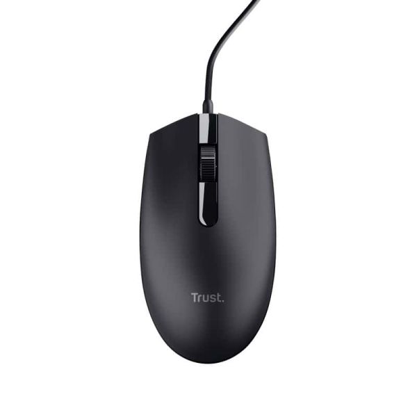 Trust TM-101 Bedrade Muis - Ambidextere muis – 3 knoppen – 1200 DPI – Business Model - Zwart (25295) Trust TM-101 Bedrade Muis - Ambidextere muis – 3 knoppen – 1200 DPI – Business Model - Zwart (25295)