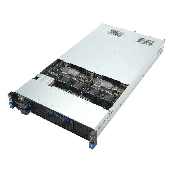 ASUS RS720QA-E12-RS8U LGA 6096 Rack (2U) Zwart, Zilver (90SF02R1-M000L0)