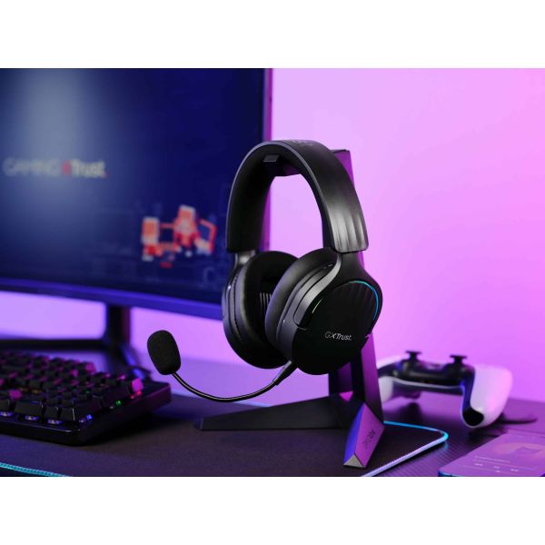 Trust GXT 491 Fayzo Headset Bedraad en draadloos Hoofdband Gamen USB Type-C Bluetooth Zwart (24901)