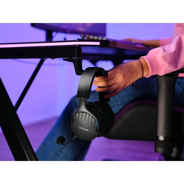 Trust GXT 491 Fayzo Headset Bedraad en draadloos Hoofdband Gamen USB Type-C Bluetooth Zwart (24901)