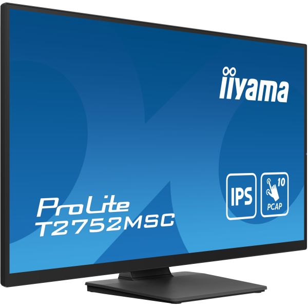 iiyama ProLite T2752MSC-B1 computer monitor 68,6 cm (27") 1920 x 1080 Pixels Full HD LED Touchscreen Zwart (T2752MSC-B1) iiyama ProLite T2752MSC-B1 computer monitor 68,6 cm (27") 1920 x 1080 Pixels Full HD LED Touchscreen Zwart (T2752MSC-B1)