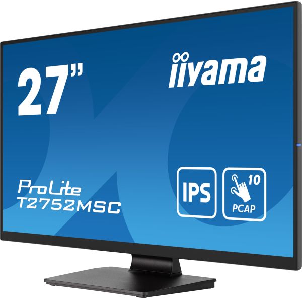 iiyama ProLite T2752MSC-B1 computer monitor 68,6 cm (27") 1920 x 1080 Pixels Full HD LED Touchscreen Zwart (T2752MSC-B1) iiyama ProLite T2752MSC-B1 computer monitor 68,6 cm (27") 1920 x 1080 Pixels Full HD LED Touchscreen Zwart (T2752MSC-B1)